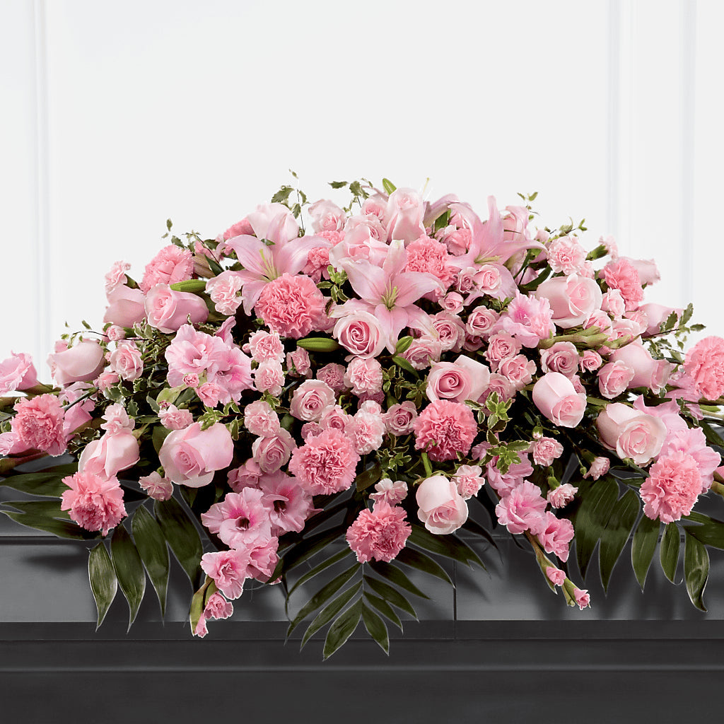Garden of Comfort Casket Spray (Standard) – Loose Leaf Florist, Austin TX