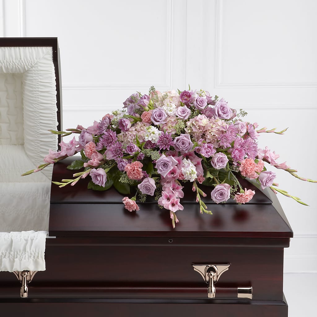 Immorata Casket Spray – Loose Leaf Florist, Austin TX