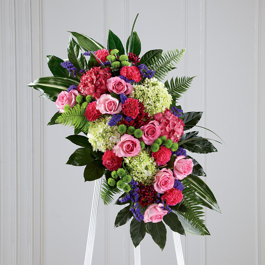 Refreshing Mix Standing Spray – Loose Leaf Florist, Austin TX