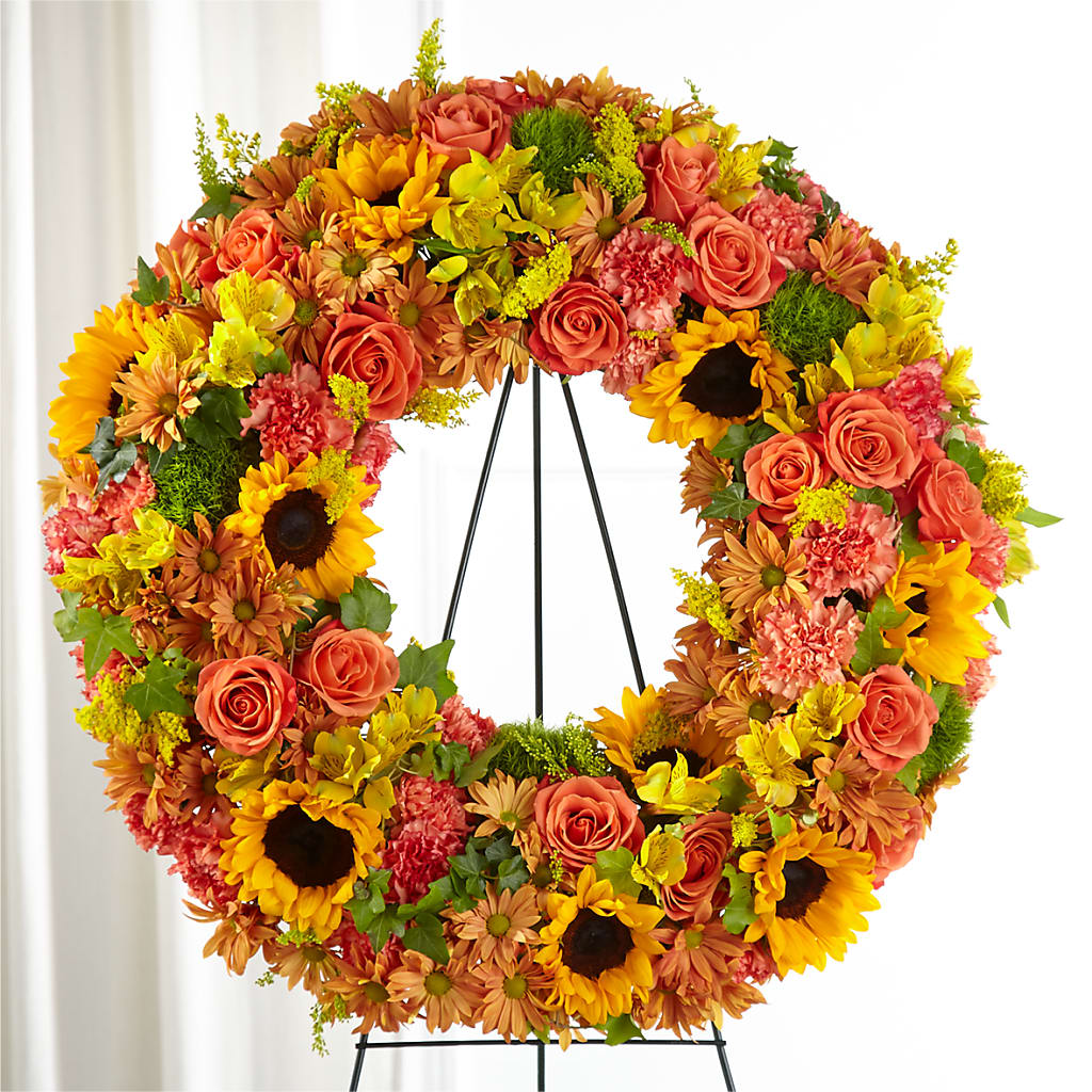 Autumnal Memories Wreath (Standard) – Loose Leaf Florist, Austin TX