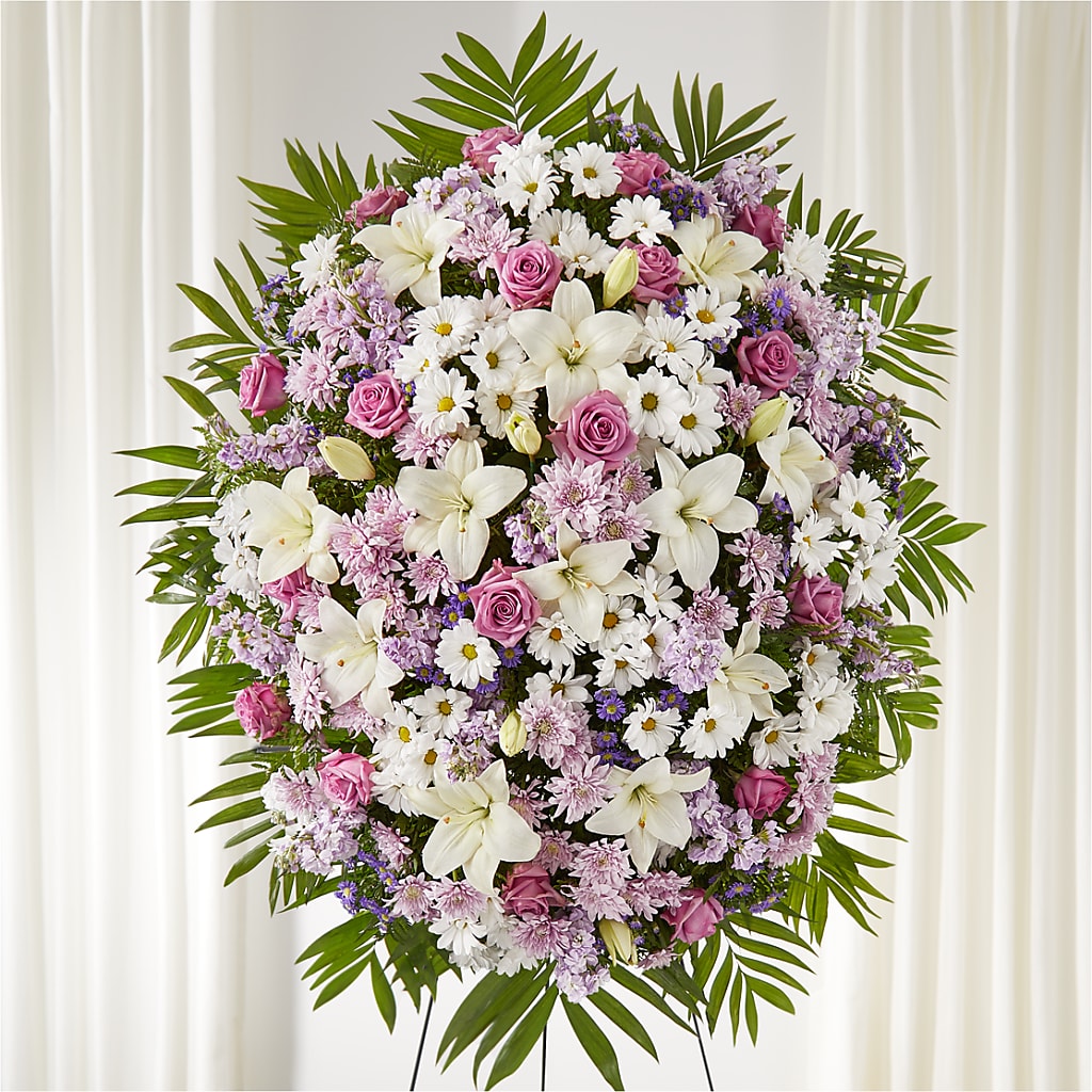Surrounded by Love Standing Spray – Loose Leaf Florist, Austin TX
