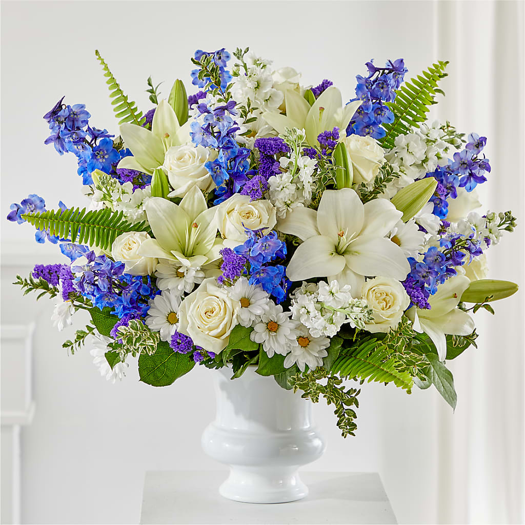 Expressions of Hope Urn Arrangement – Loose Leaf Florist, Austin TX