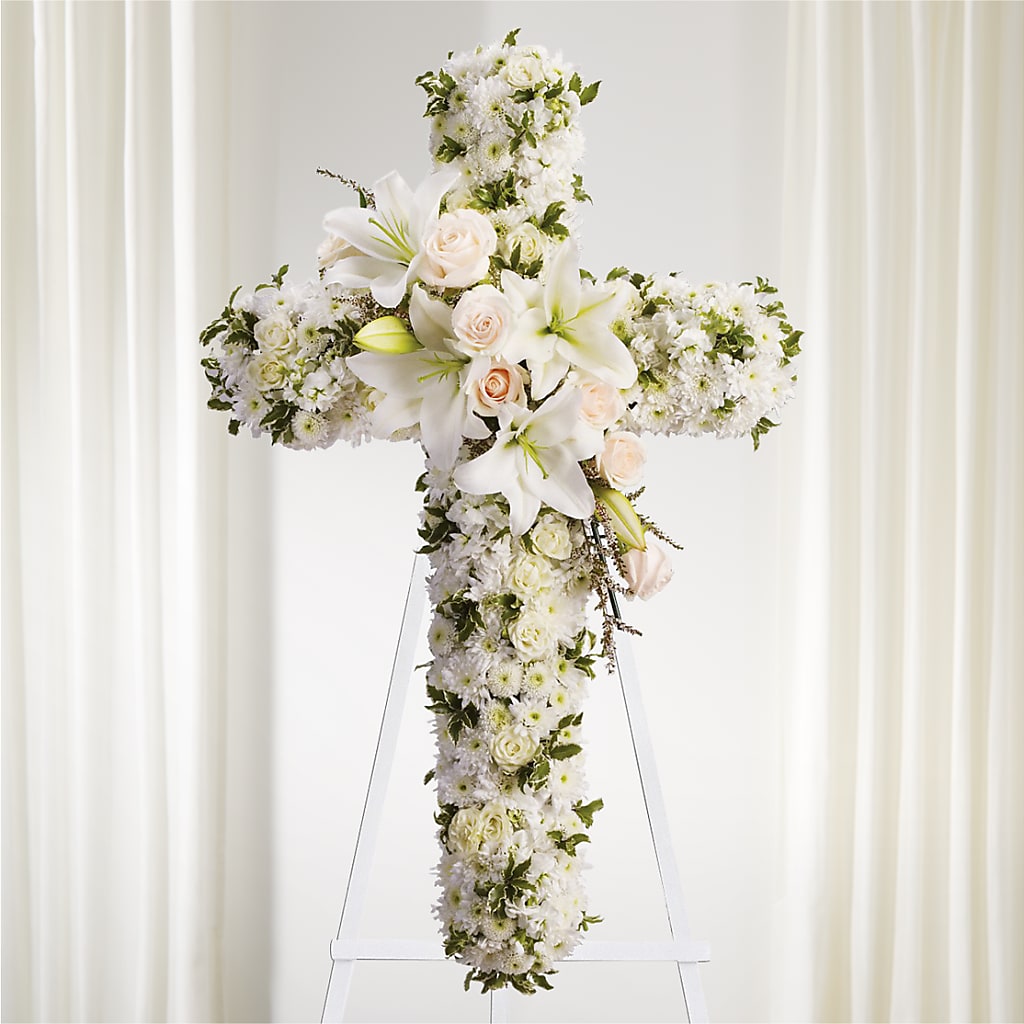 Spiritual Guidance Standing Spray – Loose Leaf Florist, Austin TX