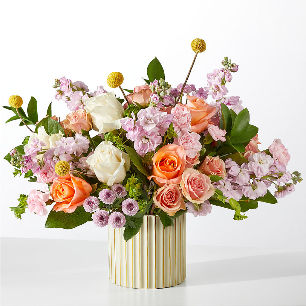 French Market Bouquet with Ivory Vase – Loose Leaf Florist, Austin TX