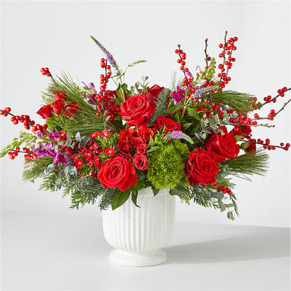 Big Red Bow Bouquet –  Loose Leaf Florist, Austin TX