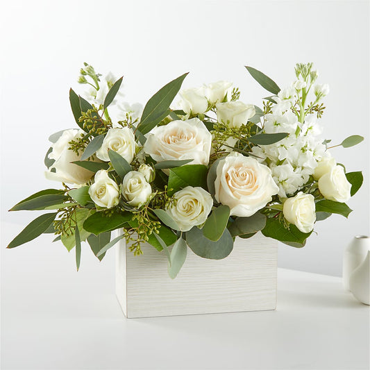 Fresh Linen Box Bouquet –  Loose Leaf Florist, Austin TX