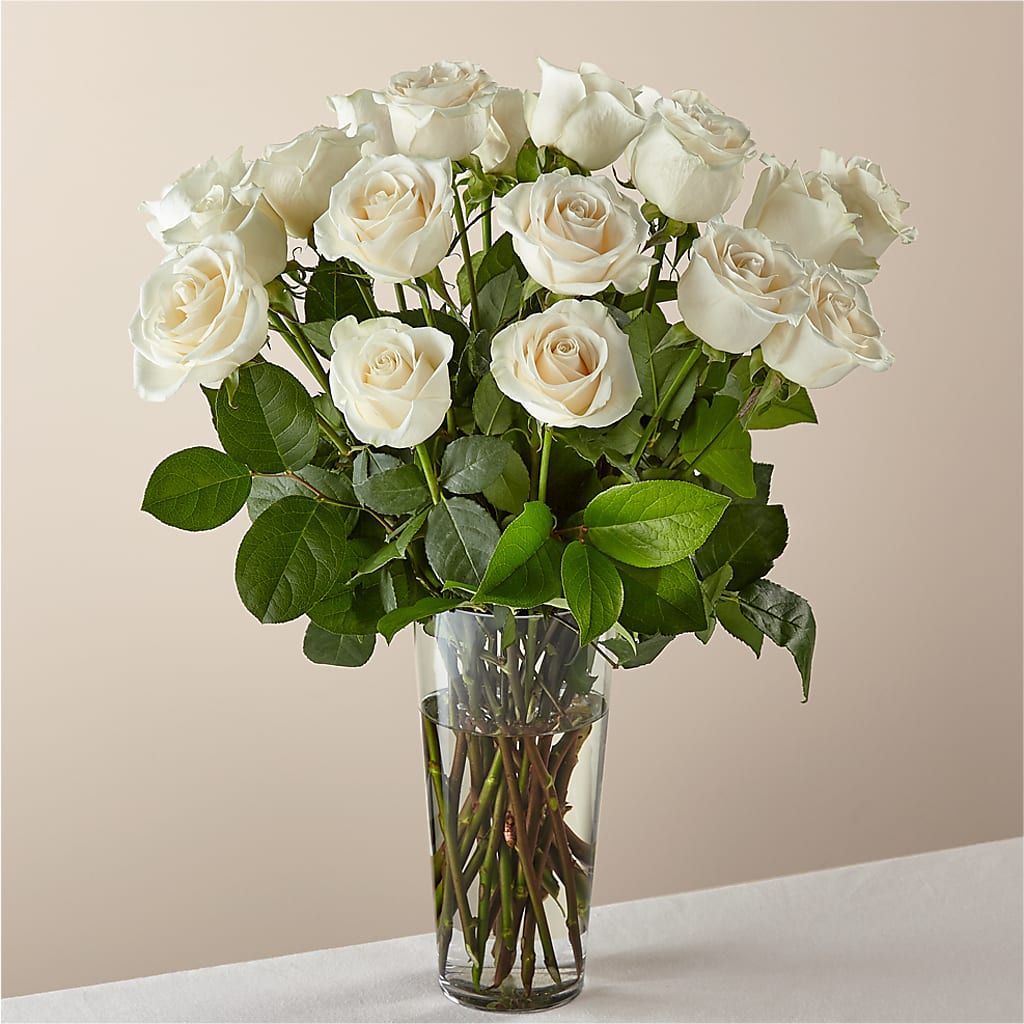 Long Stem White Rose Bouquet –  Loose Leaf Florist, Austin TX