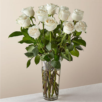 Long Stem White Rose Bouquet –  Loose Leaf Florist, Austin TX
