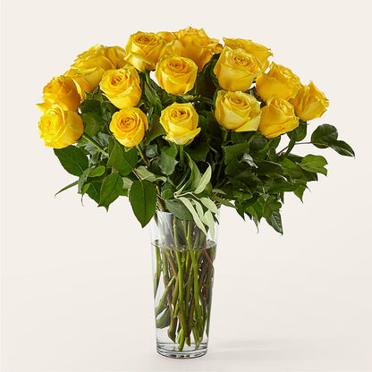Long Stem Yellow Rose Bouquet –  Loose Leaf Florist, Austin TX