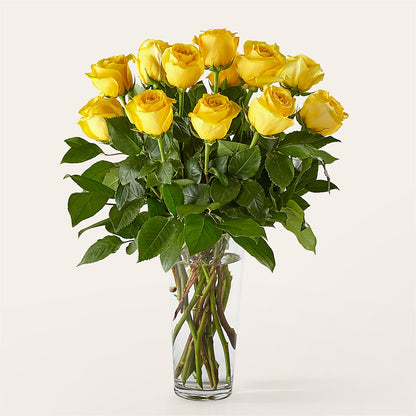 Long Stem Yellow Rose Bouquet –  Loose Leaf Florist, Austin TX