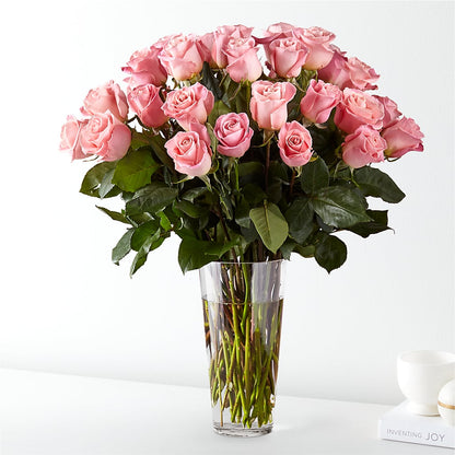 Long Stem Pink Rose Bouquet –  Loose Leaf Florist, Austin TX