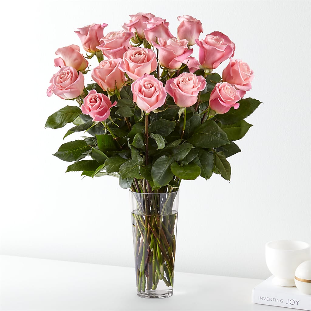 Long Stem Pink Rose Bouquet –  Loose Leaf Florist, Austin TX