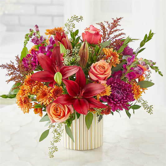 Burgundy Landscape Bouquet –  Loose Leaf Florist, Austin TX