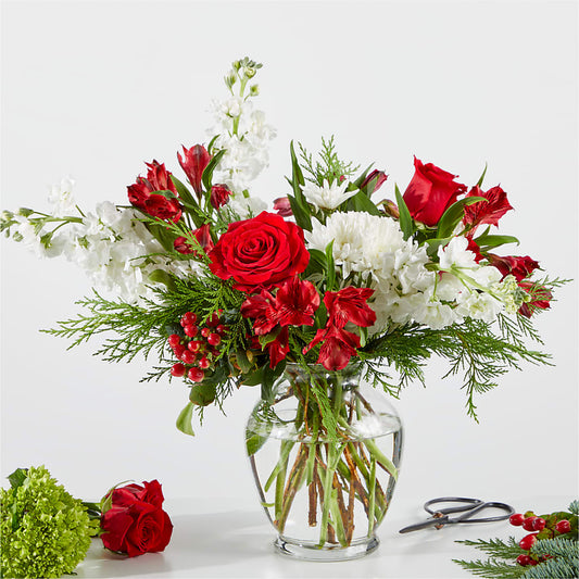 Merry Moment Bouquet – A Florist Original –  Loose Leaf Florist, Austin TX