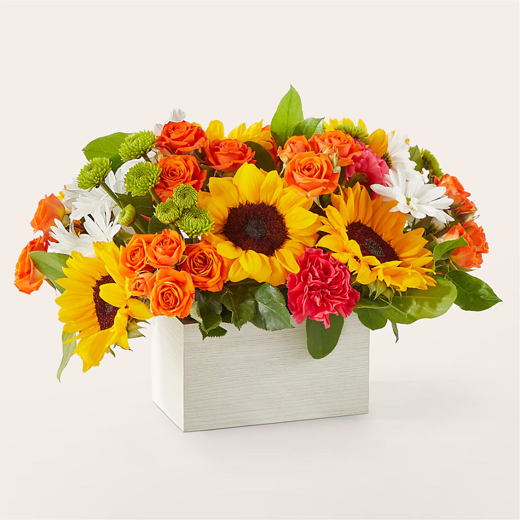 Sun-drenched Blooms Box Bouquet –  Loose Leaf Florist, Austin TX