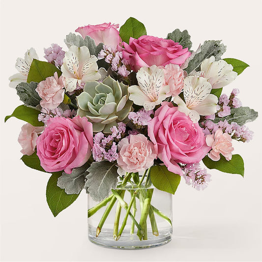 Dusty Rose Bouquet –  Loose Leaf Florist, Austin TX