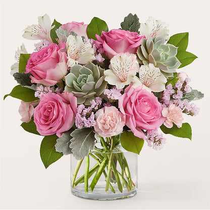 Dusty Rose Bouquet –  Loose Leaf Florist, Austin TX