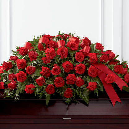 Tribute of Life Casket Spray –  Loose Leaf Florist, Austin TX