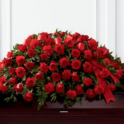 Tribute of Life Casket Spray –  Loose Leaf Florist, Austin TX