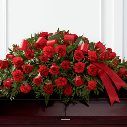 Tribute of Life Casket Spray –  Loose Leaf Florist, Austin TX