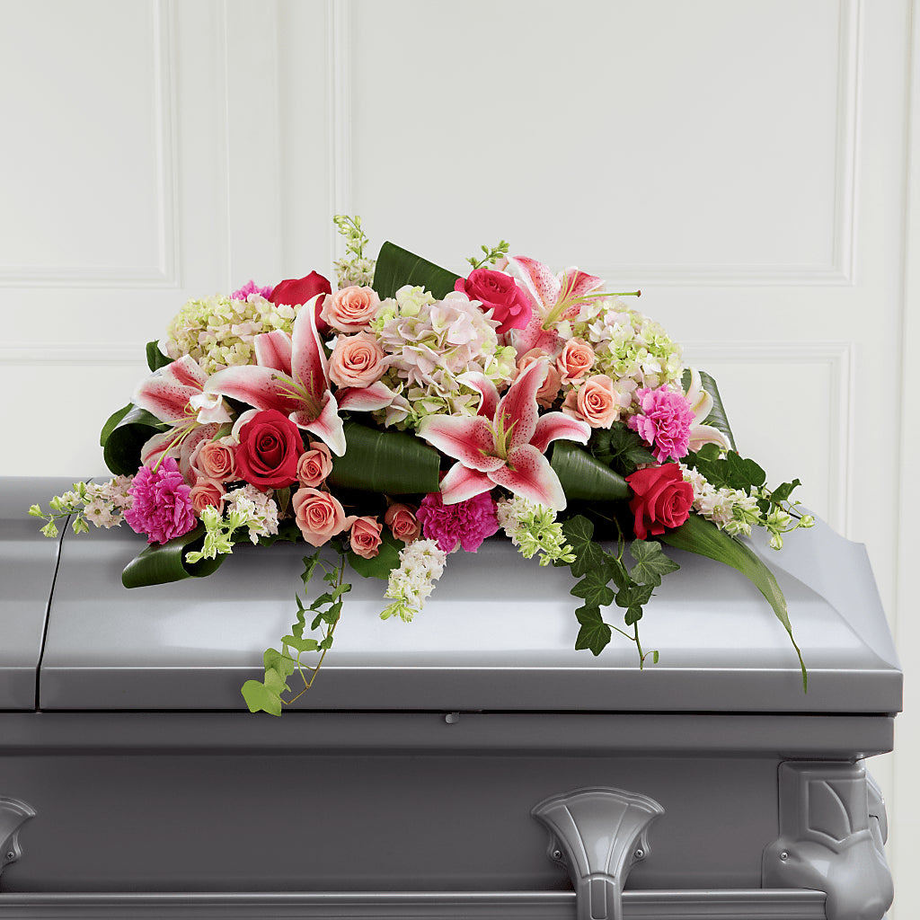 Splendid Grace Casket Spray –  Loose Leaf Florist, Austin TX