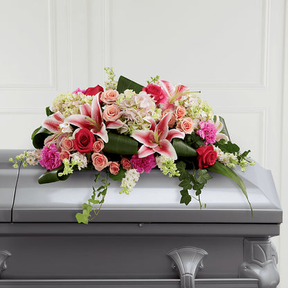 Splendid Grace Casket Spray –  Loose Leaf Florist, Austin TX