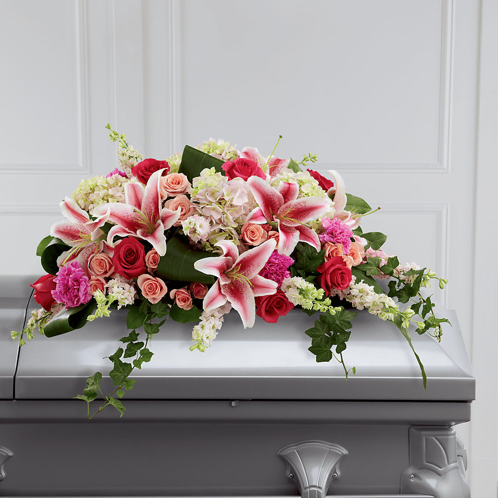 Splendid Grace Casket Spray –  Loose Leaf Florist, Austin TX