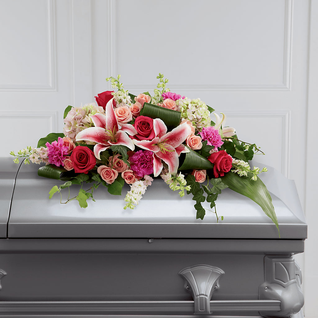 Splendid Grace Casket Spray –  Loose Leaf Florist, Austin TX