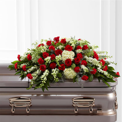 Sincerity Casket Spray –  Loose Leaf Florist, Austin TX
