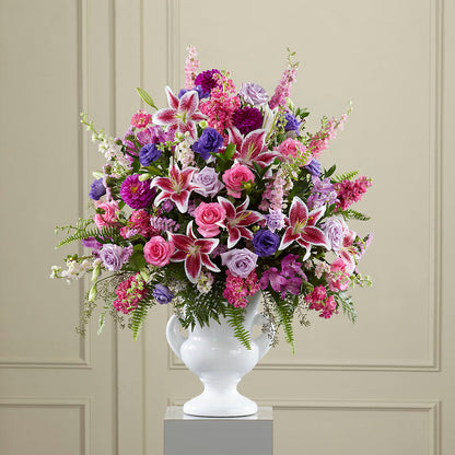 Peaceful Tribute Arrangement –  Loose Leaf Florist, Austin TX