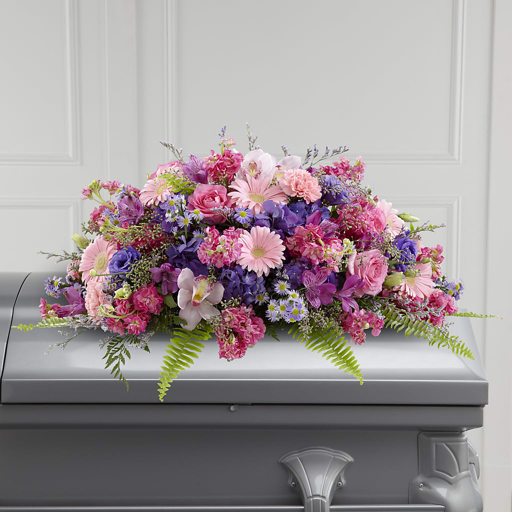 Glorious Garden Casket Spray –  Loose Leaf Florist, Austin TX