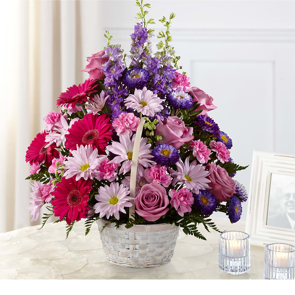 Pastel Peace Basket –  Loose Leaf Florist, Austin TX