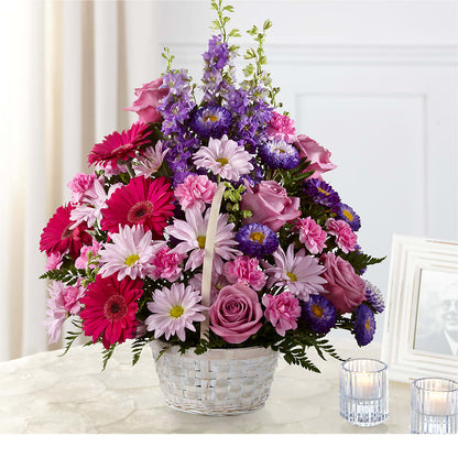 Pastel Peace Basket –  Loose Leaf Florist, Austin TX