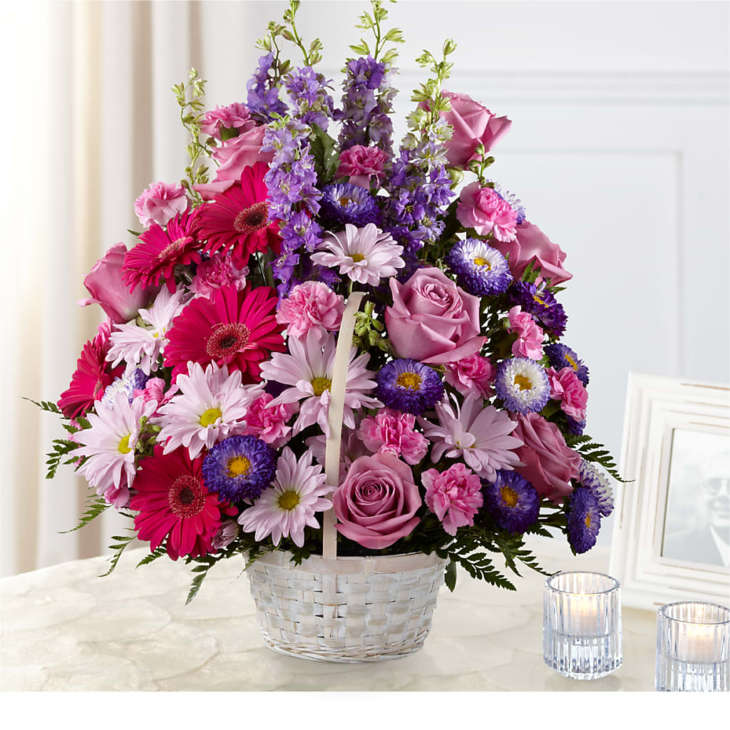 Pastel Peace Basket –  Loose Leaf Florist, Austin TX