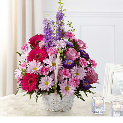 Pastel Peace Basket –  Loose Leaf Florist, Austin TX