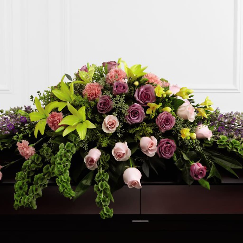 Forever Beloved Casket Spray –  Loose Leaf Florist, Austin TX