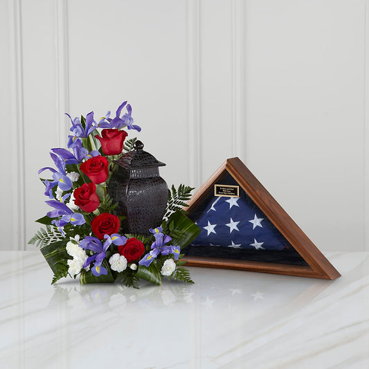 Patriotic Tribute Arrangement –  Loose Leaf Florist, Austin TX