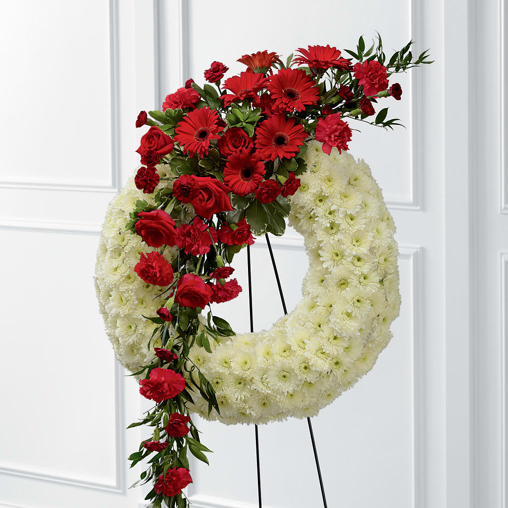 Graceful Tribute Wreath –  Loose Leaf Florist, Austin TX