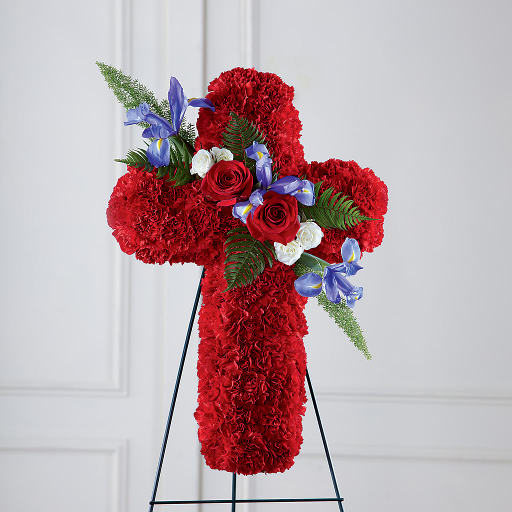 Faithful Hero Floral Cross –  Loose Leaf Florist, Austin TX