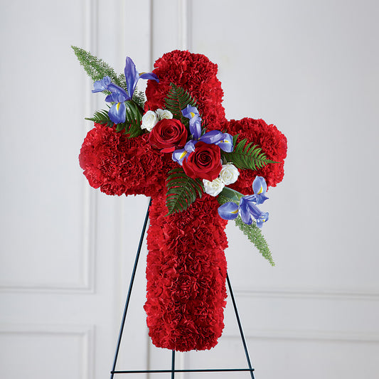 Faithful Hero Floral Cross –  Loose Leaf Florist, Austin TX