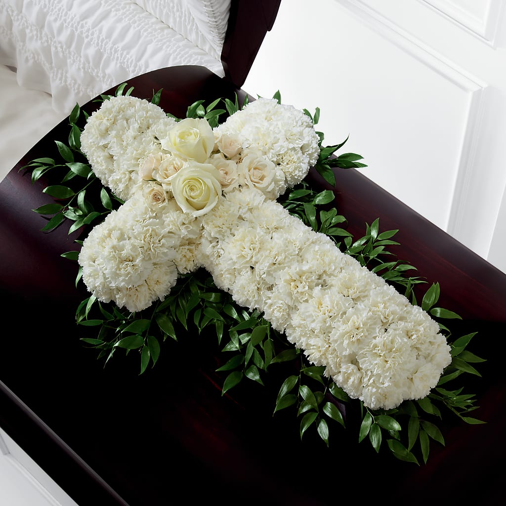 Peaceful Memories Casket Spray (Standard) –  Loose Leaf Florist, Austin TX