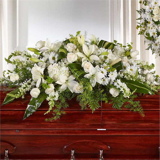 Abundance Casket Spray –  Loose Leaf Florist, Austin TX