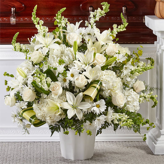 Thoughts of Tranquility Floor Basket –  Loose Leaf Florist, Austin TX