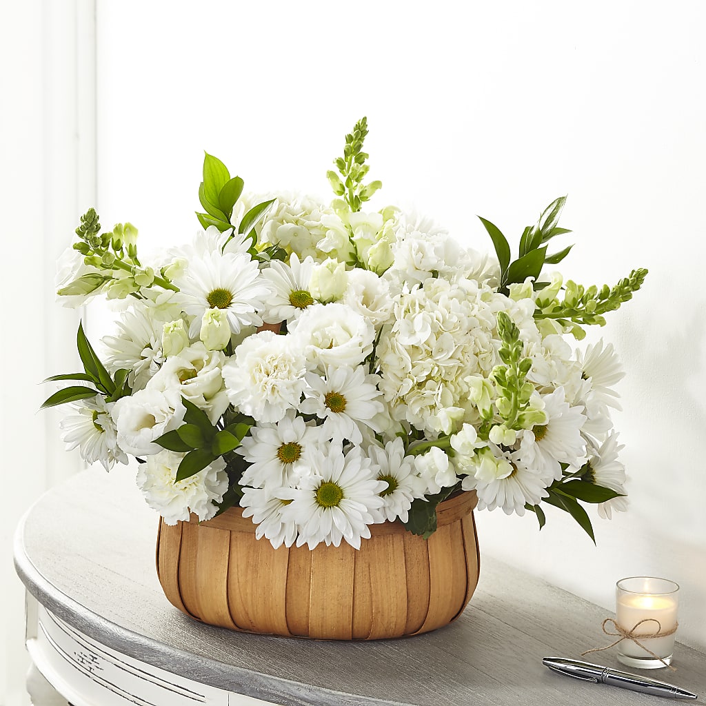 Pure Ivory Basket –  Loose Leaf Florist, Austin TX
