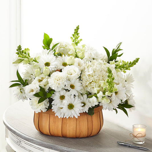 Pure Ivory Basket –  Loose Leaf Florist, Austin TX