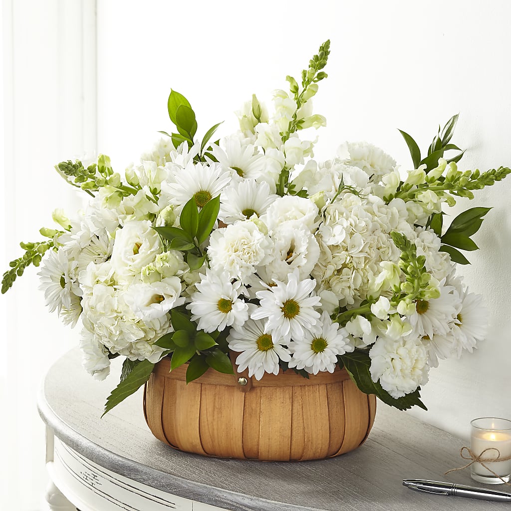 Pure Ivory Basket –  Loose Leaf Florist, Austin TX