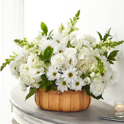 Pure Ivory Basket –  Loose Leaf Florist, Austin TX
