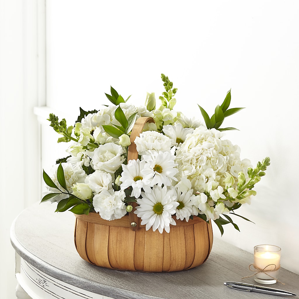 Pure Ivory Basket –  Loose Leaf Florist, Austin TX