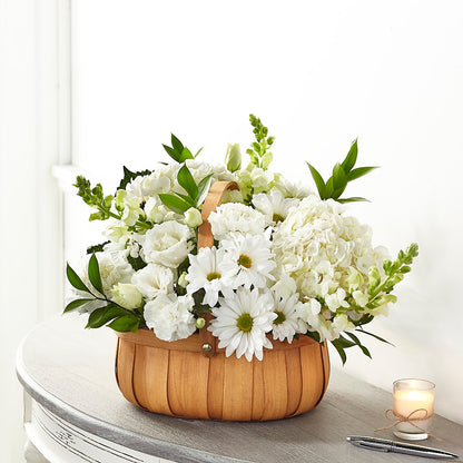 Pure Ivory Basket –  Loose Leaf Florist, Austin TX