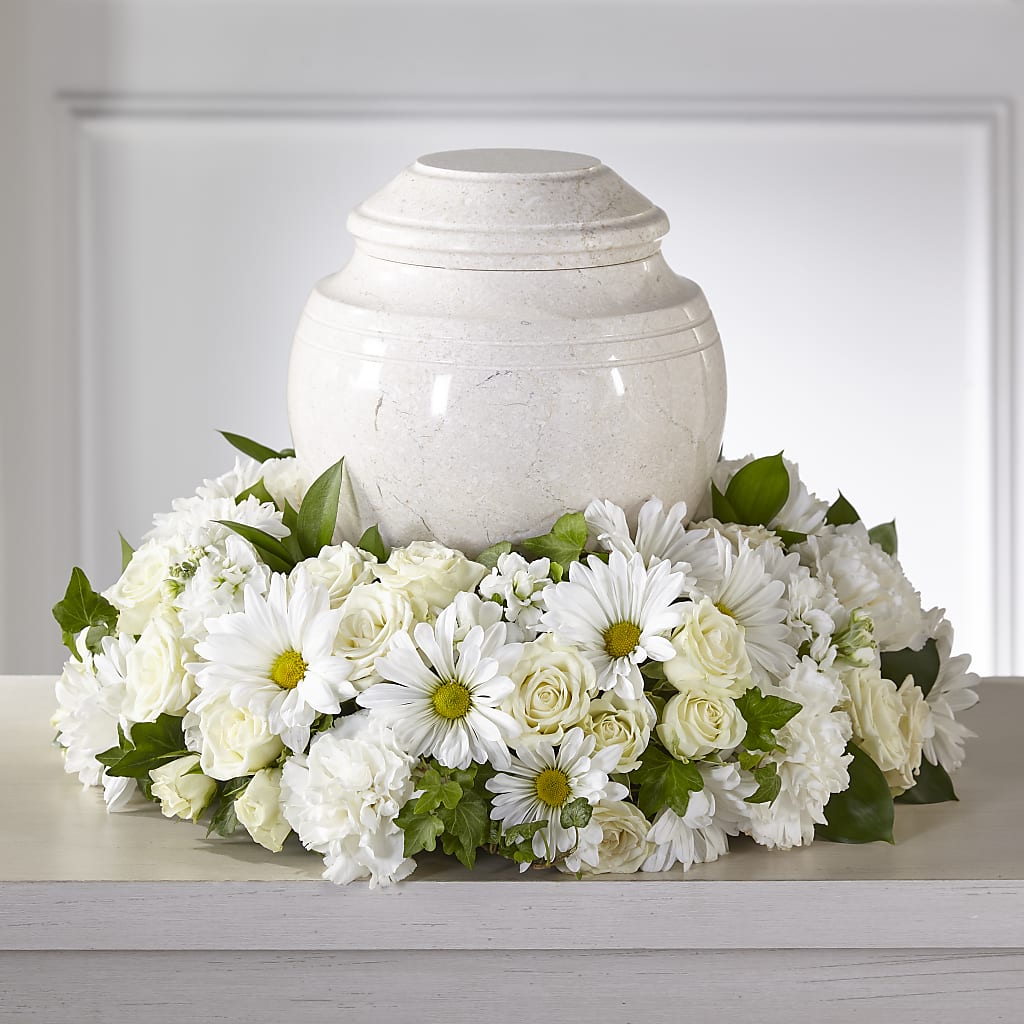 Ivory Gardens Cremation Adornment –  Loose Leaf Florist, Austin TX